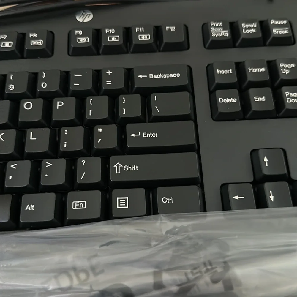 HP Lite-On Wired Black Keyboard